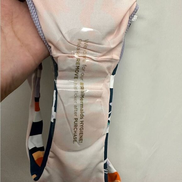 💎 Maaji Bikini Bottom Floral Stripes NEW - Picture 7 of 8